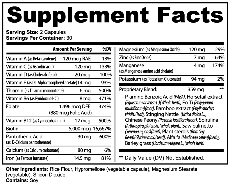 Ladies Formula | Hair, Skin and Nails Probiotic